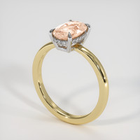1.75 Ct. Padparadscha Sapphire Ring, 14K White & Yellow 2