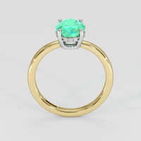 1.60 Ct. Emerald Ring, 18K White & Yellow 3