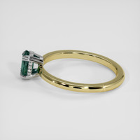0.73 Ct. Bluish Green to Pinkish Purple Alexandrite Ring, 18K White & Yellow 4