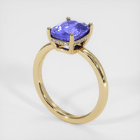 3.00 Ct. Color Change Sapphire Ring, 14K Yellow Gold 2