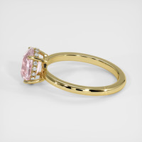 3.21 Ct. Pink Sapphire Ring, 14K Yellow Gold 4