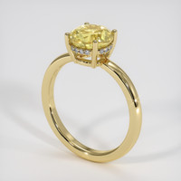 3.12 Ct. Yellow Sapphire Ring, 14K Yellow Gold 2