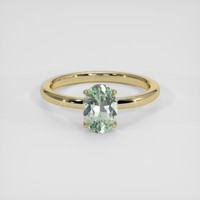 1.55 Ct. Green Sapphire Ring, 14K Yellow Gold 1