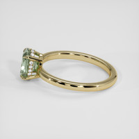 1.55 Ct. Green Sapphire Ring, 14K Yellow Gold 4