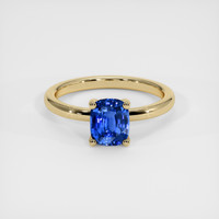 1.15 Ct. Sapphire Ring, 14K Yellow Gold 1