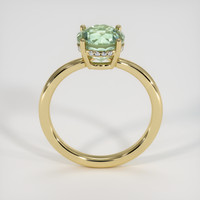 3.56 Ct. Green Sapphire Ring, 14K Yellow Gold 3