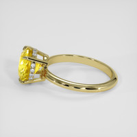 3.54 Ct. Yellow Sapphire Ring, 14K Yellow Gold 4