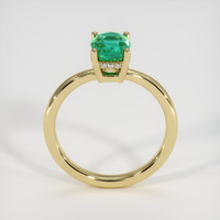 1.06 Ct. Emerald Ring, 18K Yellow Gold 3