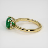 1.50 Ct. Emerald Ring, 18K Yellow Gold 4