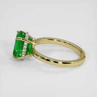 2.08 Ct. Emerald Ring, 18K Yellow Gold 4