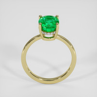 2.63 Ct. Emerald Ring, 18K Yellow Gold 3