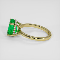 2.63 Ct. Emerald Ring, 18K Yellow Gold 4