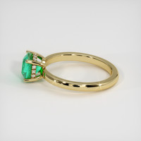 1.26 Ct. Emerald Ring, 18K Yellow Gold 4