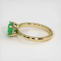 1.02 Ct. Emerald Ring, 18K Yellow Gold 4