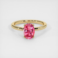 2.10 Ct. Sapphire Ring, 18K Yellow Gold 1