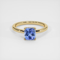 2.15 Ct. Blue Sapphire Ring, 18K Yellow Gold 1