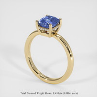 2.15 Ct. Blue Sapphire Ring, 18K Yellow Gold 2