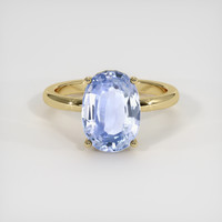 6.05 Ct. Sapphire Ring, 18K Yellow Gold 1