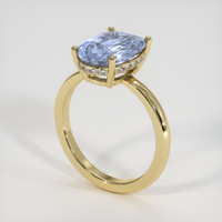 6.05 Ct. Sapphire Ring, 18K Yellow Gold 2