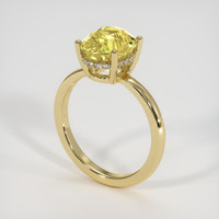 3.03 Ct. Sapphire Ring, 18K Yellow Gold 2