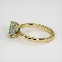 1.74 Ct. Green Sapphire Ring, 18K Yellow Gold 4