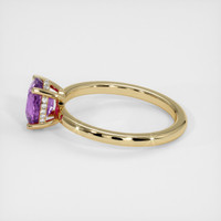 1.46 Ct. Purple Sapphire Ring, 18K Yellow Gold 4