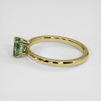 0.90 Ct. Green Sapphire Ring, 18K Yellow Gold 4