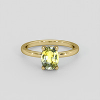 1.21 Ct. Bi Color Sapphire Ring, 18K Yellow Gold 1