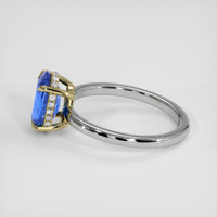 2.62 Ct. Blue Sapphire Ring, 14K Yellow & White 4