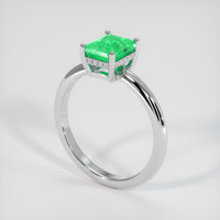 1.45 Ct. Emerald Ring, Platinum 950 2