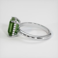 3.55 Ct. Green Sapphire Ring, Platinum 950 4