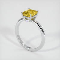 2.07 Ct. Yellow Sapphire Ring, Platinum 950 2