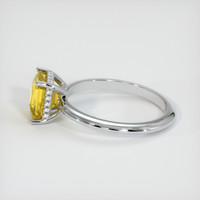 2.07 Ct. Yellow Sapphire Ring, Platinum 950 4