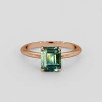 2.03 Ct. Bi Color / Parti Sapphire Ring, 14K Rose Gold 1