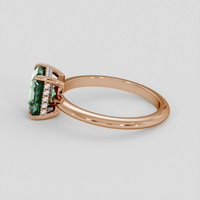 2.03 Ct. Bi Color / Parti Sapphire Ring, 14K Rose Gold 4