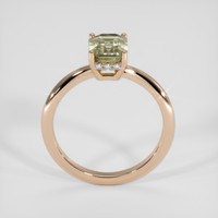 2.65 Ct. Greenish Brown Sapphire Ring, 14K Rose Gold 3