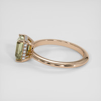 2.65 Ct. Greenish Brown Sapphire Ring, 14K Rose Gold 4