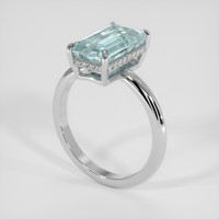 3.14 Ct. Gemstone Ring, 14K White Gold 2