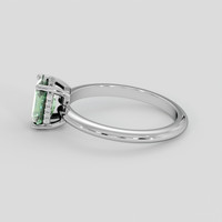 1.44 Ct. Green Sapphire Ring, 14K White Gold 4