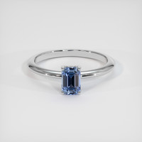 1.11 Ct. Sapphire Ring, 14K White Gold 1