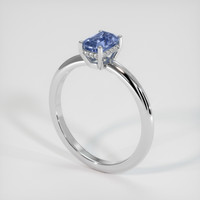 1.11 Ct. Sapphire Ring, 14K White Gold 2
