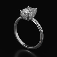 2.51 Ct. Sapphire Ring, 14K White Gold 2