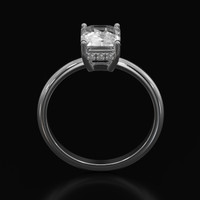 2.51 Ct. Sapphire Ring, 14K White Gold 3