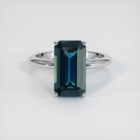3.77 Ct. Sapphire Ring, 14K White Gold 1