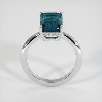 3.77 Ct. Sapphire Ring, 14K White Gold 3