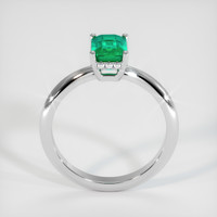 1.12 Ct. Emerald Ring, 18K White Gold 3