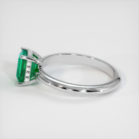 1.12 Ct. Emerald Ring, 18K White Gold 4