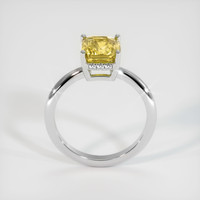 3.05 Ct. Yellow Sapphire Ring, 18K White Gold 3