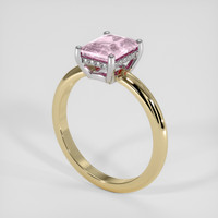 1.57 Ct. Pink Sapphire Ring, 14K White & Yellow 2