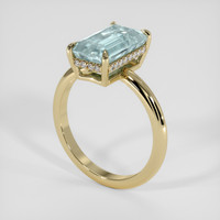 3.14 Ct. Gemstone Ring, 14K Yellow Gold 2